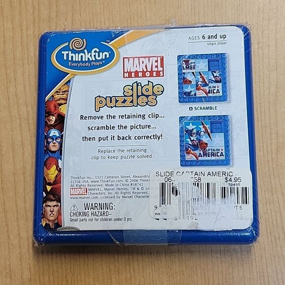 Captain America Action Figure and DVD, Slide Puzzle (sealed) - Picture 10 of 10